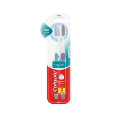 Cepillo Dental Colgate Slim Soft 2x1 Cepillo Dental Colgate Slim Soft 2x1