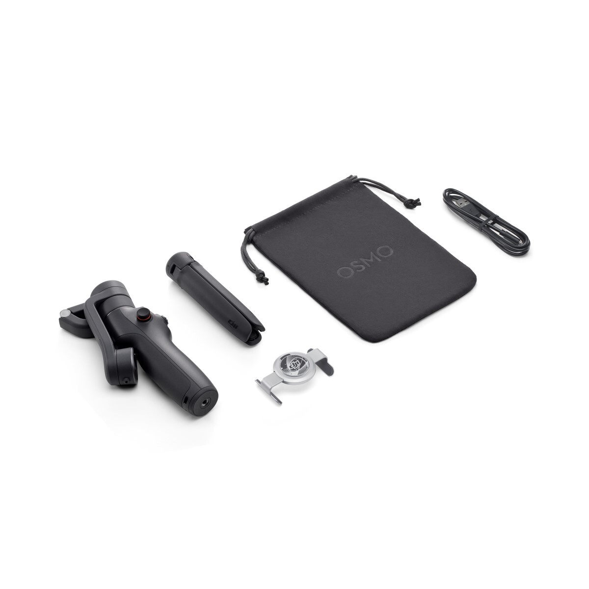 ESTABILIZADOR DJI OSMO 6 MOBILE GIMBAL PARA CELULAR + TRÍPODE (Actice Track 5.0) Negro