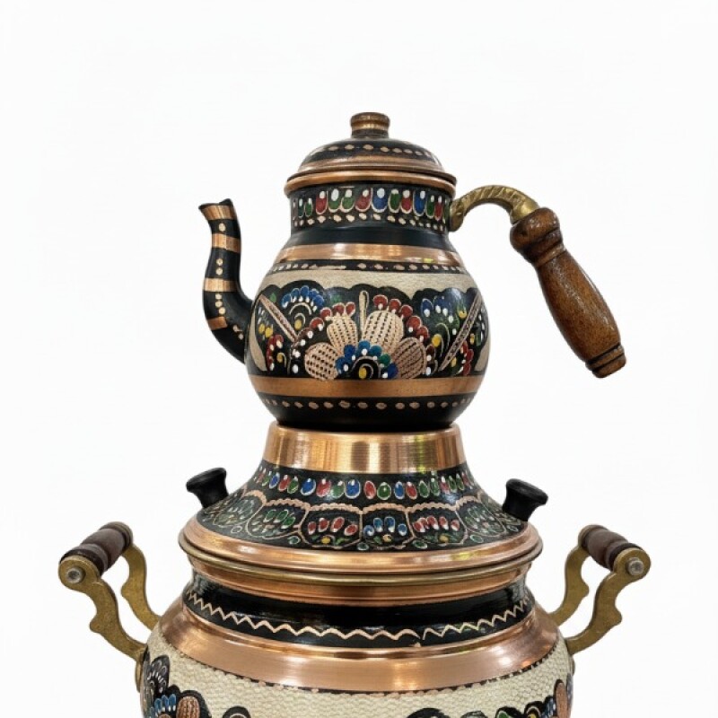 Samovar labrado negro Samovar labrado negro