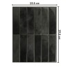 Azulejos adhesivos para cocina baño 10uds Negro