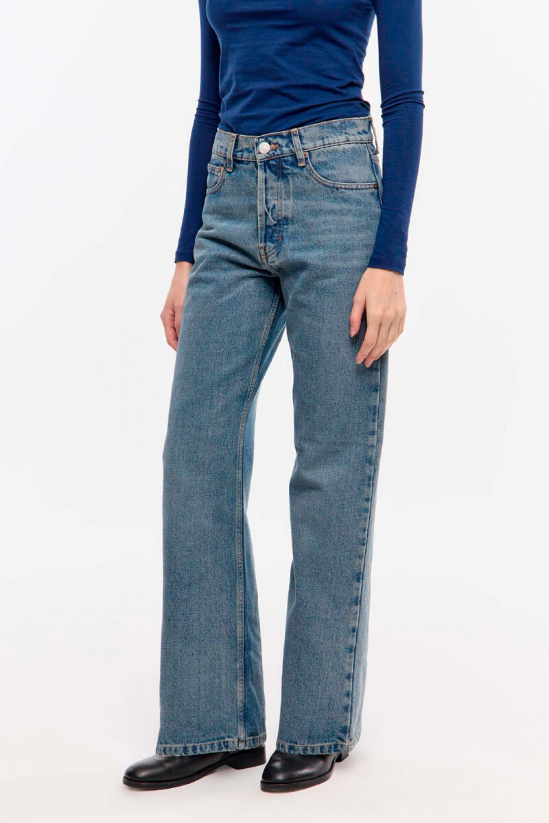 MID FLARE VINTAGE BLUE Azul