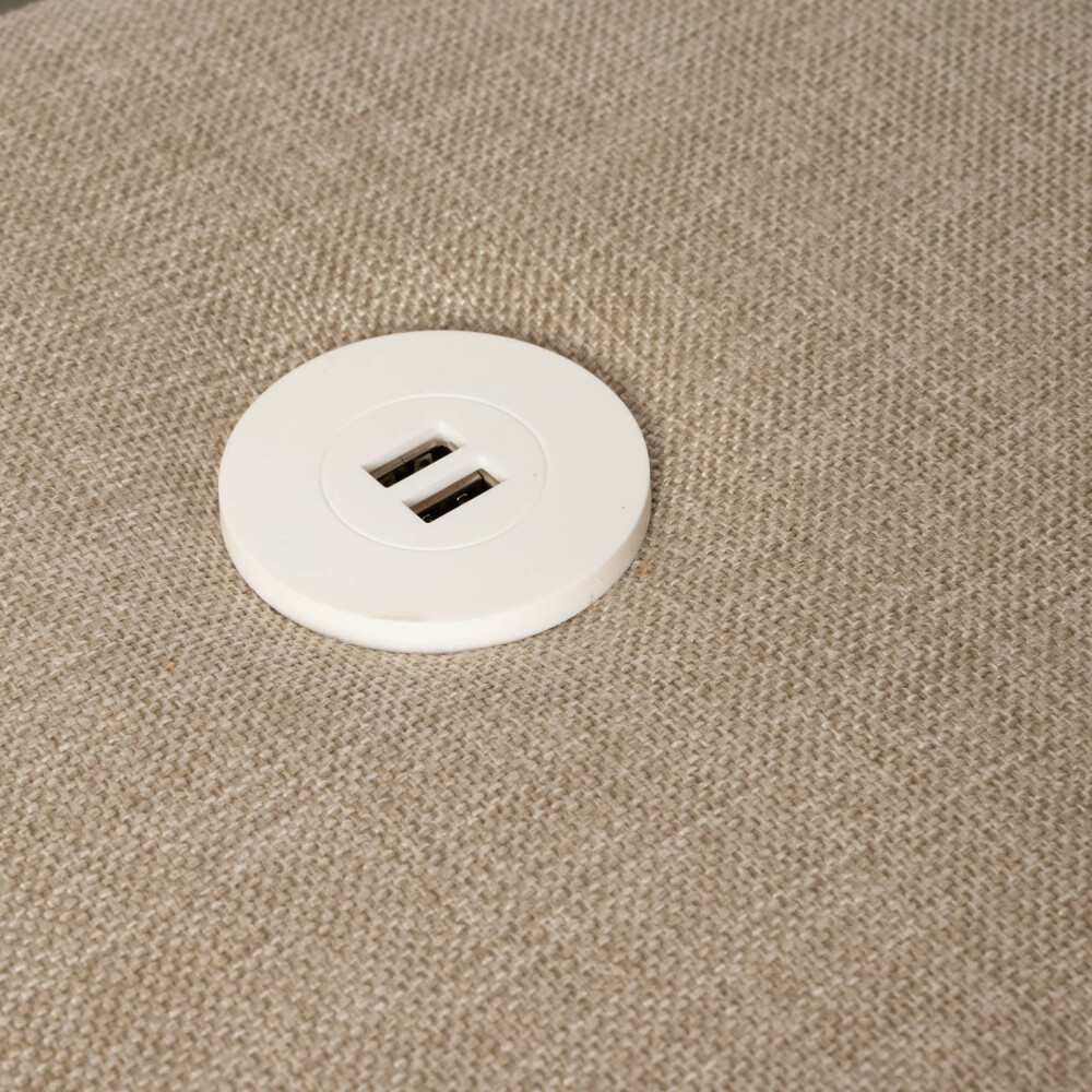 SOFA RETRACTIL 3 CUERPOS TELA NATURAL-BEIGE ATLANTA BEIGE