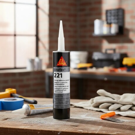 Sellador multipropósito a base de poliuretano Sika Sikaflex-221 Blanco 300ml Sellador multipropósito a base de poliuretano Sika Sikaflex-221 Blanco 300ml
