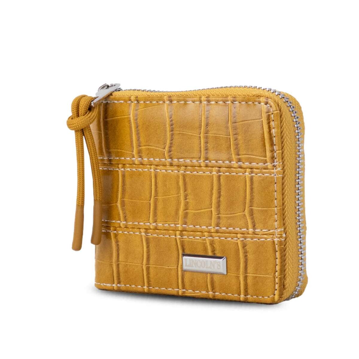 Billetera Candela Croco - Mostaza 