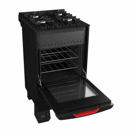 Cocina A Gas ENXUTA CENXV27542NG-1 Cuatro Hornallas Con Grill - Negra Cocina A Gas ENXUTA CENXV27542NG-1 Cuatro Hornallas Con Grill - Negra