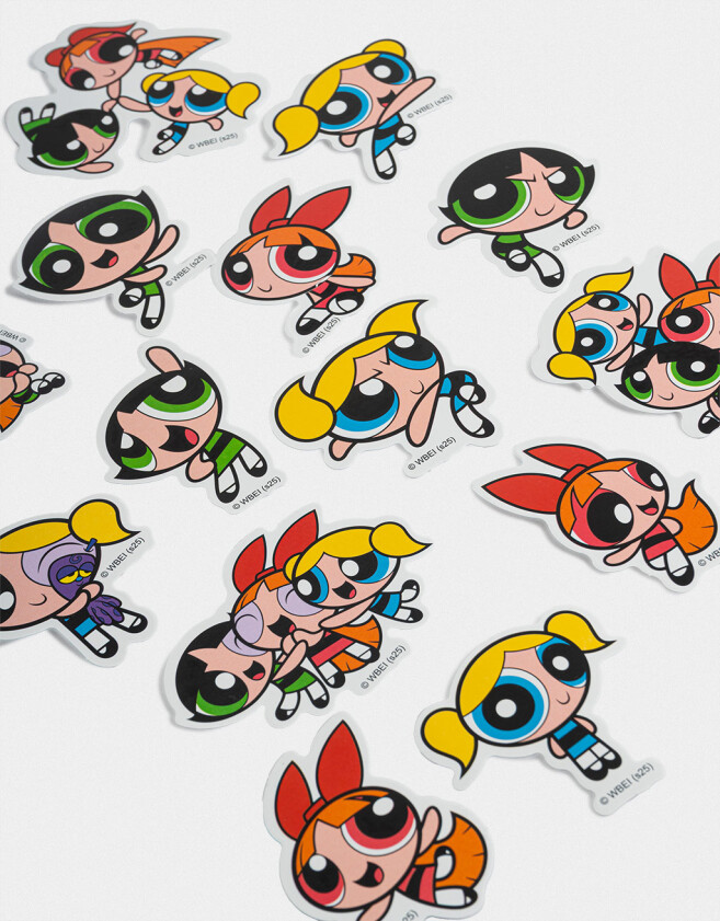 Stickers y Album Stickers Set De Stickers "chicas Superpoderosas" - Combinacion Multicolor
