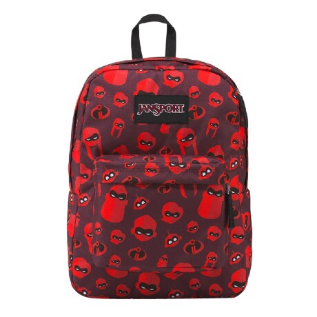 Mochila Jansport Superbreak Los Increíbles Family Red Icons