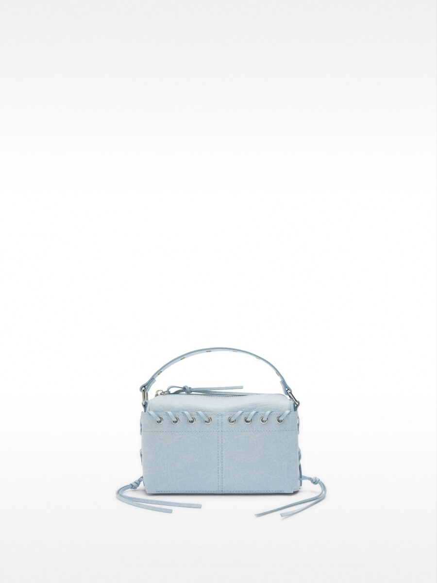 Bolso De Mano Trenzado Con Bandolera azul