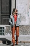 Leather Jeans Crawford Camel
