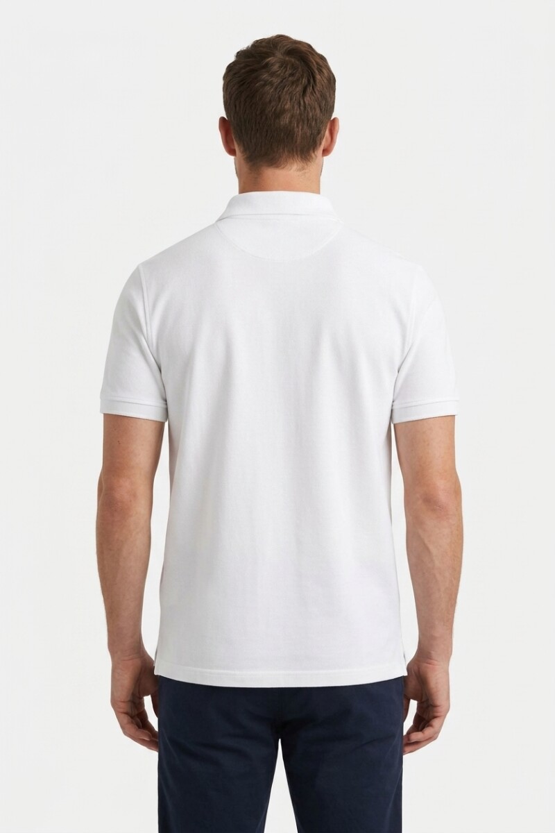 Remera m/c polo basica BLANCO