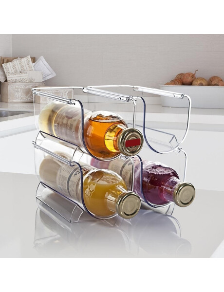 SOPORTE BOTELLA 11x20CM PLASTICO TRANSPARENTE SOPORTE BOTELLA 11x20CM PLASTICO TRANSPARENTE