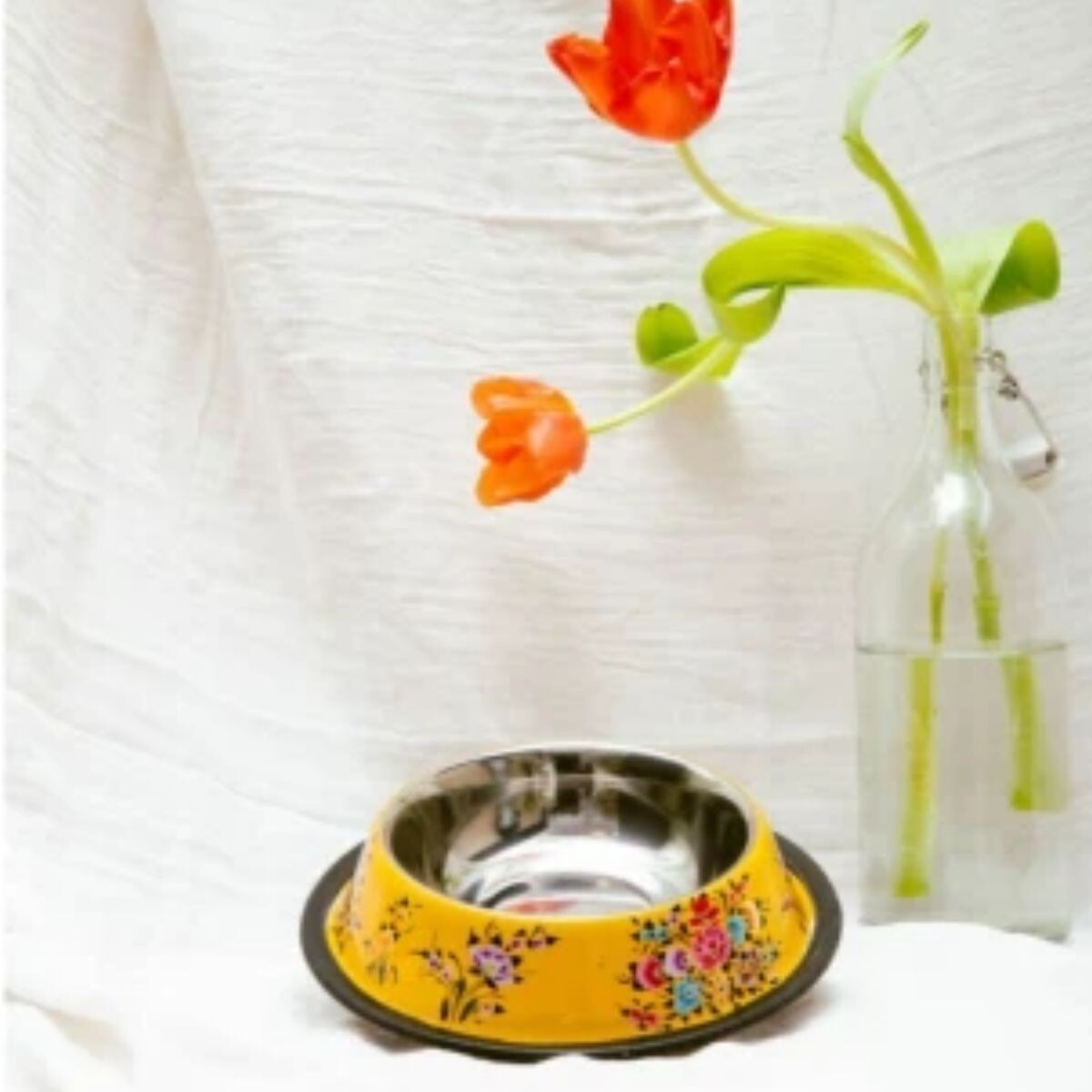 PLATO PARA PERRO FRIDA Amarillo 