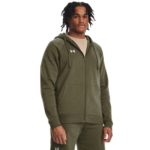 UA Rival Fleece FZ Hoodie-GRN GRN-390