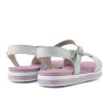 Sandalia Molekinha Casual de Niños - 2724.215-14996 Blanco-plata