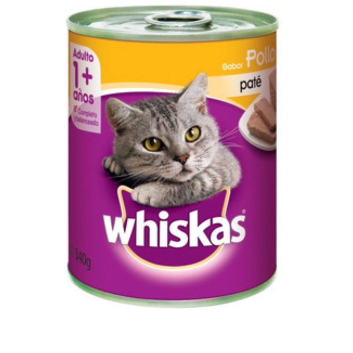 Whiskas Lata Pollo 1 X 340 Gr 