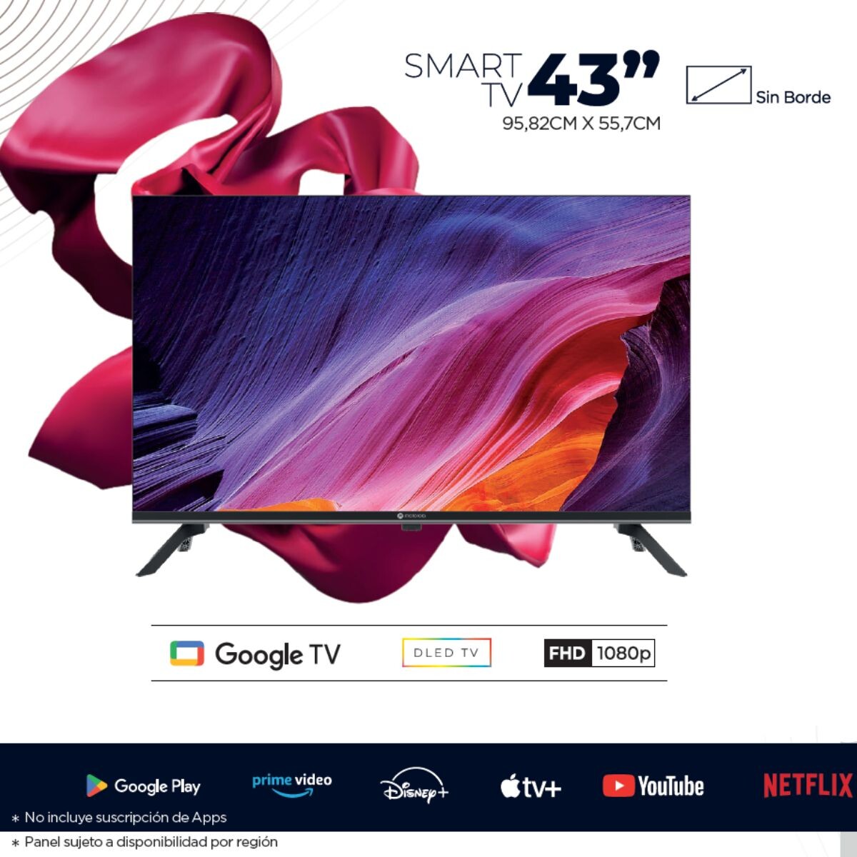 Smart TV Motorola 43 Full HD Google TV 
