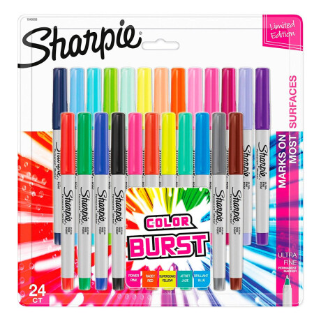 Pack Marcadores Ultra Finos Sharpie Color Burst X24 Pack Marcadores Ultra Finos Sharpie Color Burst X24