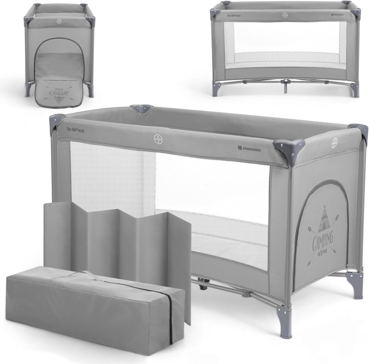 Practicuna corral SO GIFTED KIKKABOO grey 