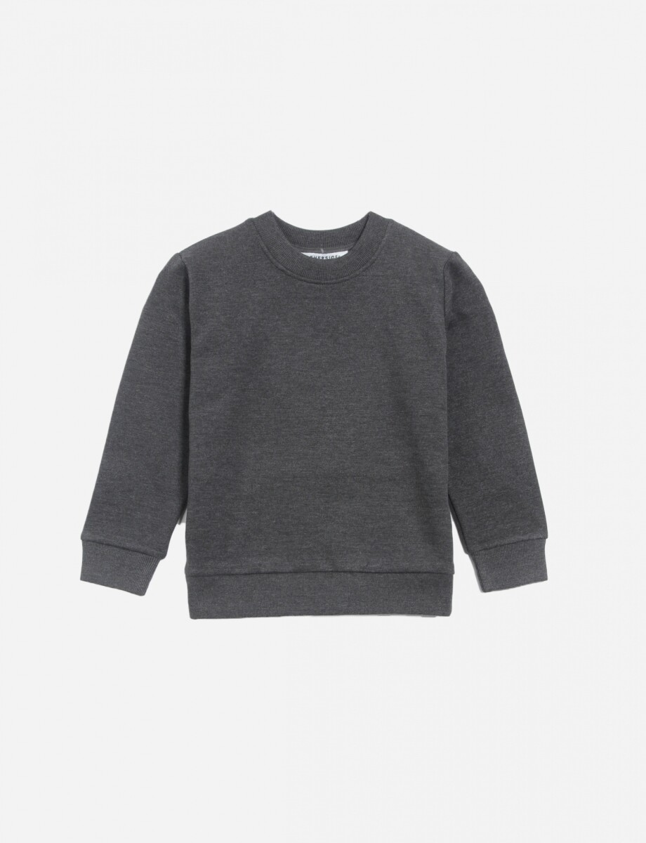 Sweatshirt cuello a la base - Gris oscuro 