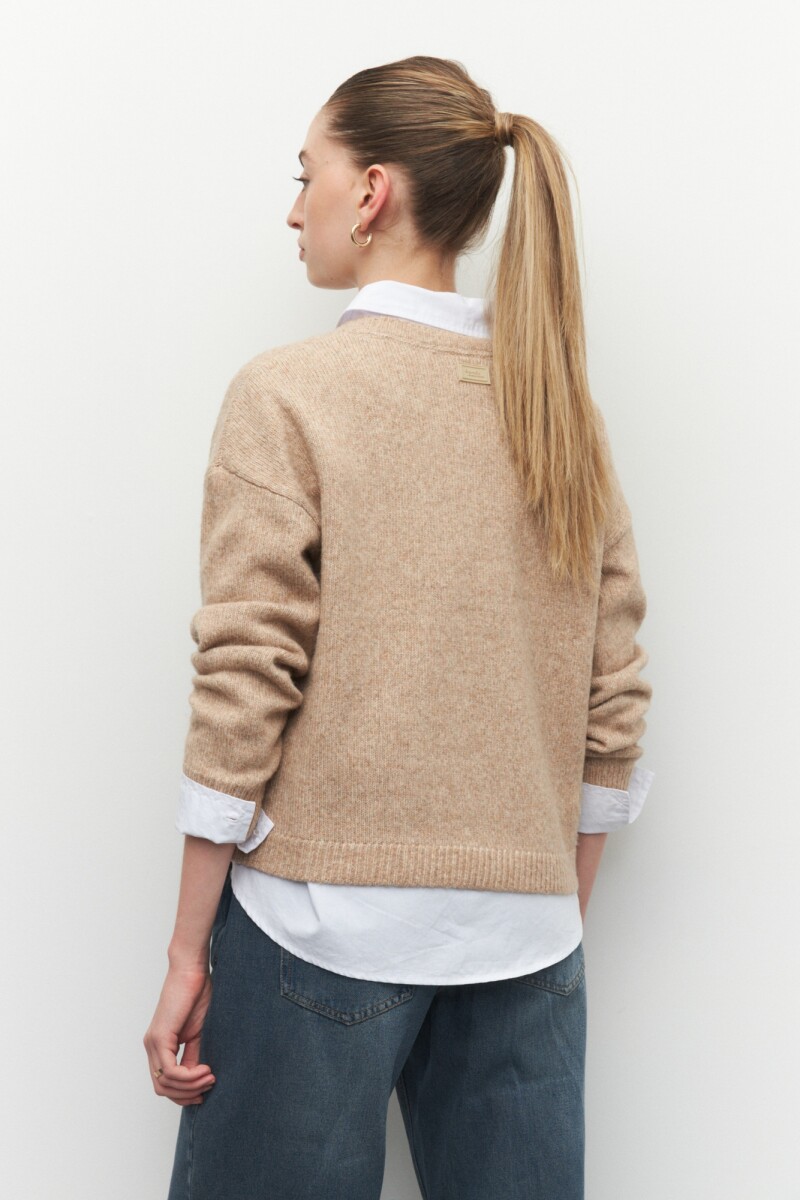 SWEATER RINA Beige Melange
