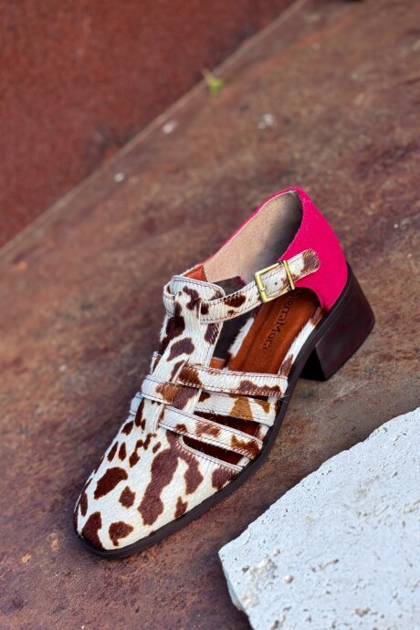 Sandalia Mallorquina Cowhide / Rojo