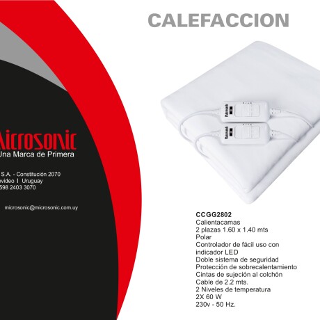 Calienta cama polar 2 plazas Calienta cama polar 2 plazas