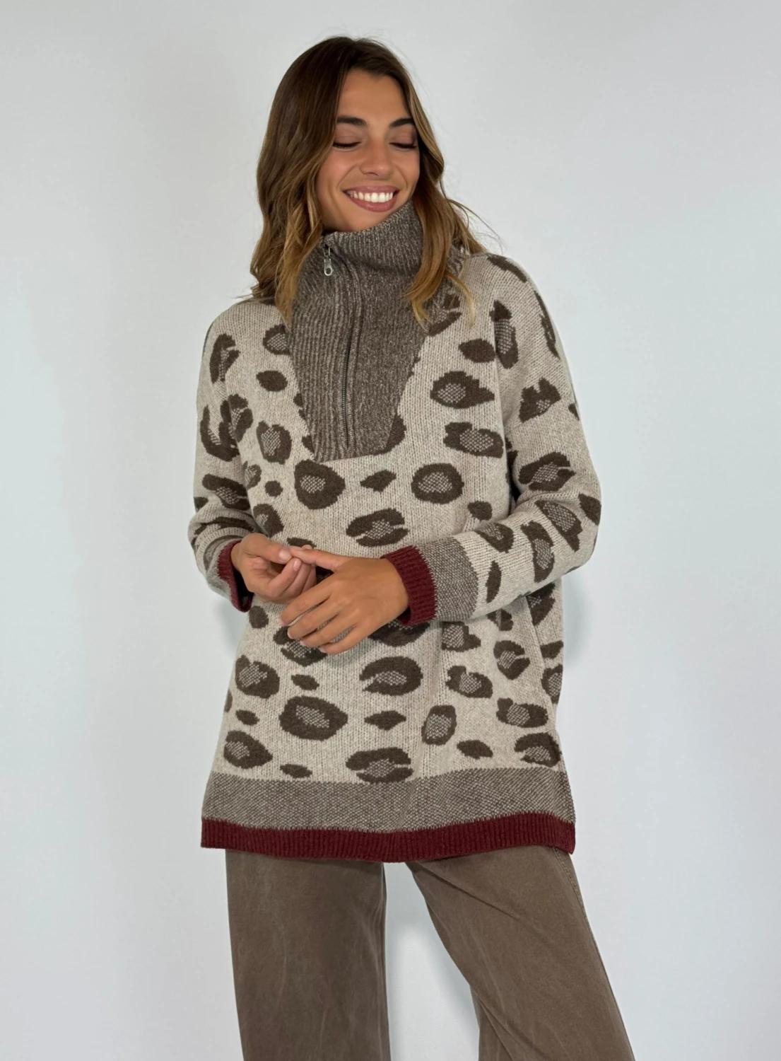 SWEATER HANK marron s/m
