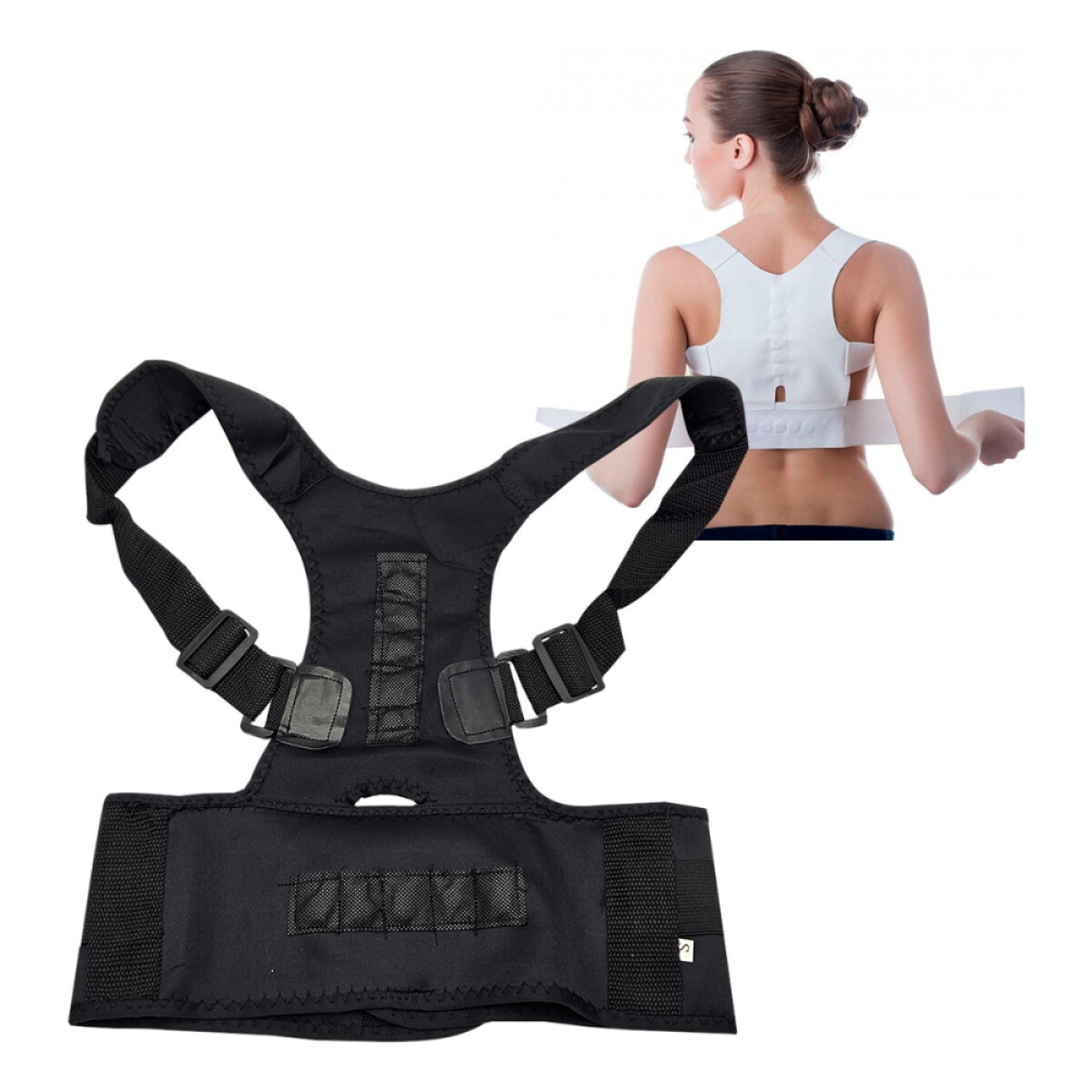 Faja Soporte Corrector De Postura Espalda Columna Dr. Levine - Color Variante Negro S 
