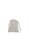 Bolsa tela algodon 8x10 cm. NATURAL