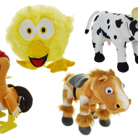 PELUCHE MUSICAL3 CANCIONES DIF. ANIMALES LA GRANJA DE ZENON20CM 8001 Q16 -4P PELUCHE MUSICAL3 CANCIONES DIF. ANIMALES LA GRANJA DE ZENON20CM 8001 Q16 -4P