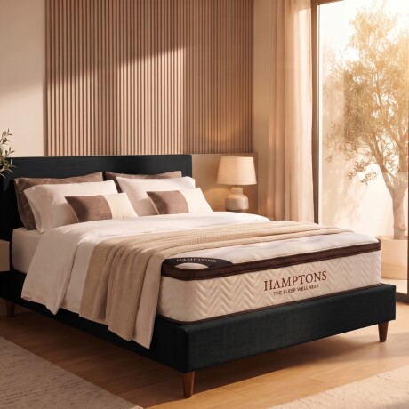 Sommier 2 Plazas HAMPTONS Palladium Smart Box Negro