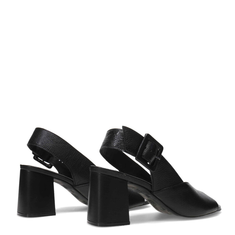 Sandalias de Mujer Bottero con Hebilla y Punta Abierta Negro