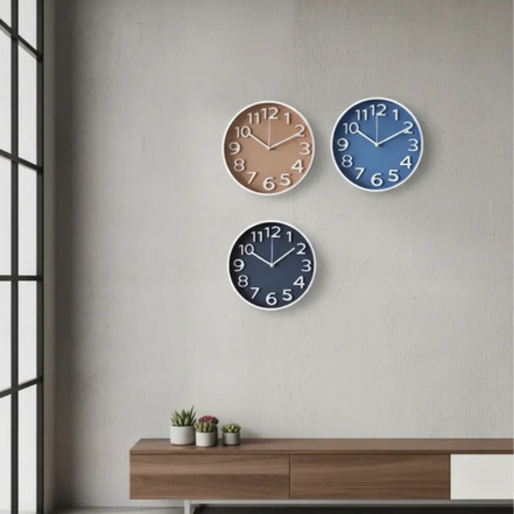 Reloj de pared en varios colores 30 cm Reloj de pared en varios colores 30 cm