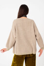 CARDIGAN TEJIDO CON LUREX Beige
