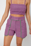 Short Blanc Lila