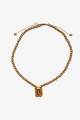 Collar de madera Oro