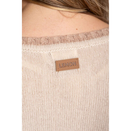 Sweater Rayado Beige Melange