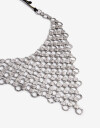 Collares Cortos Metal Collar Corto Mesh Metálica - Plateado Antique Silver