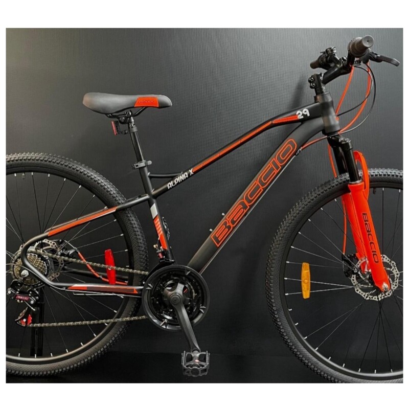 Bicicleta De Montaña Baccio Alpina X Rodado 29 Freno Disco Negra/naranja Bicicleta De Montaña Baccio Alpina X Rodado 29 Freno Disco Negra/naranja