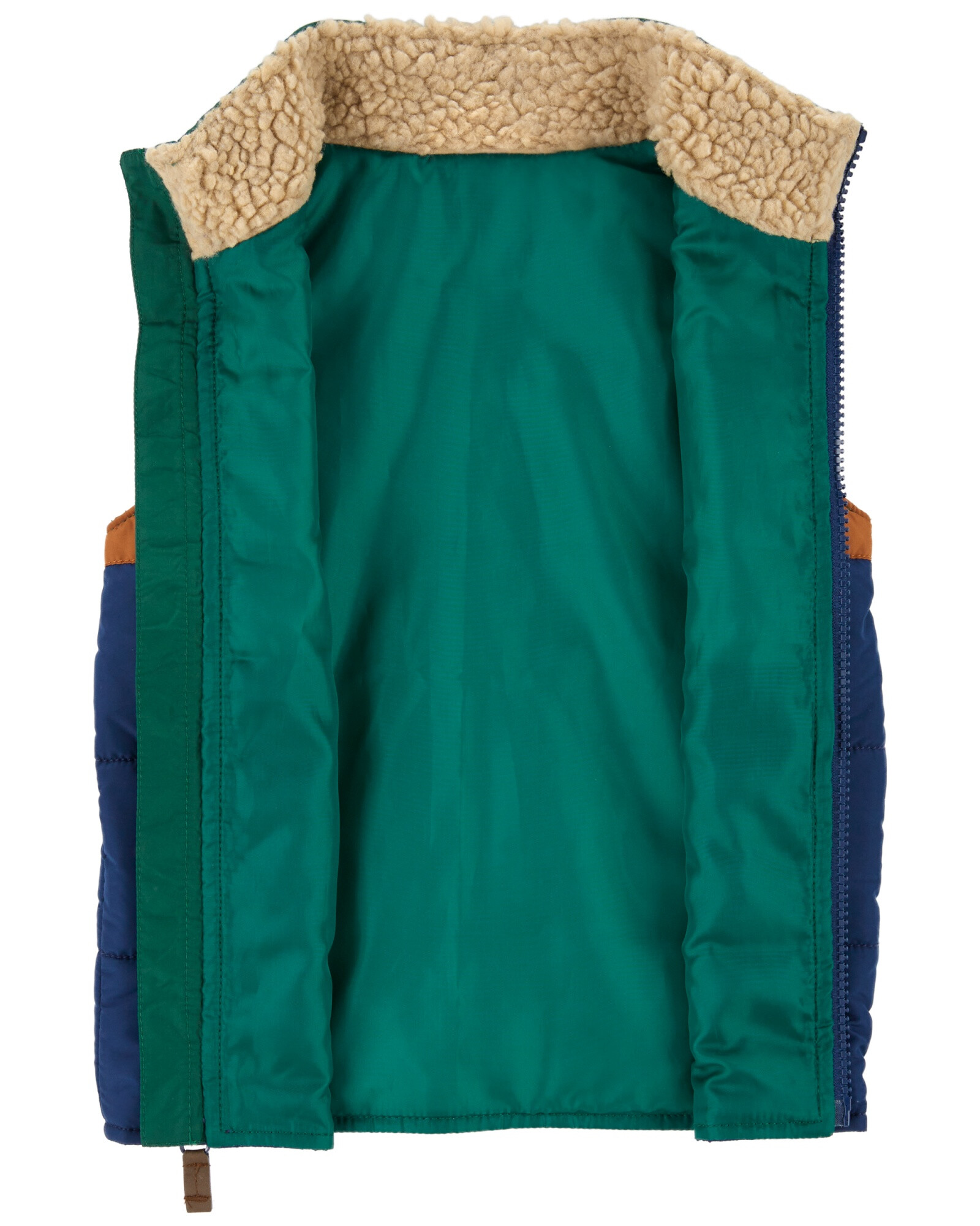 Chaleco acolchado, diseño colorblock Chaleco acolchado, diseño colorblock