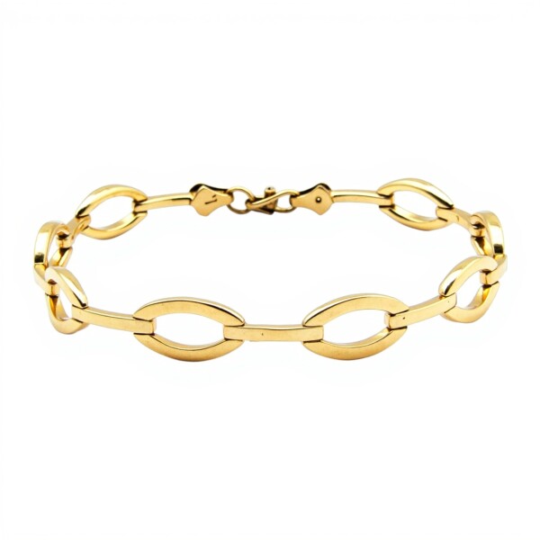 Pulsera Oval -Oro bajo-Sin Piedra-PU8035 sinpiedra