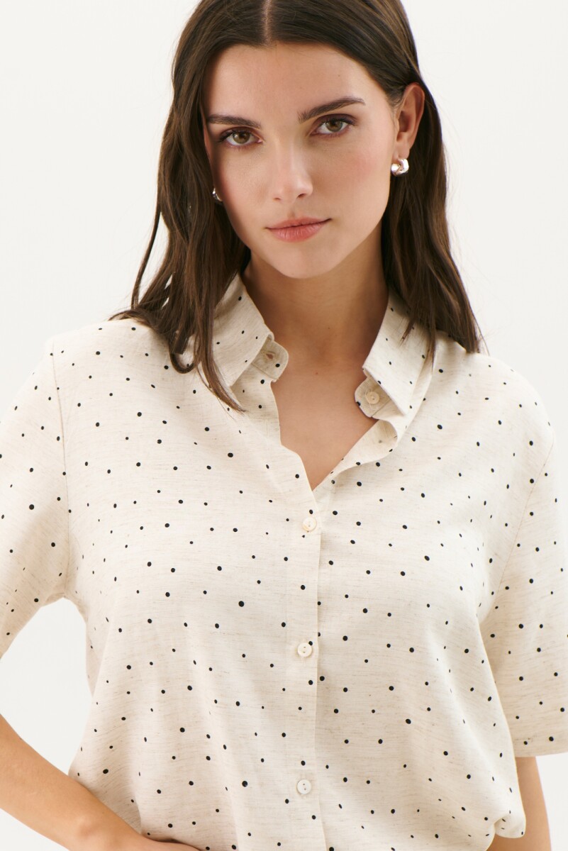 CAMISA DOT - NATURAL 