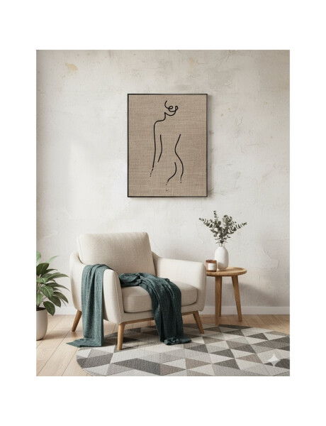 CUADRO CANVAS 40x50cm MARCO SILUETA ARPILLERA1 CUADRO CANVAS 40x50cm MARCO SILUETA ARPILLERA1