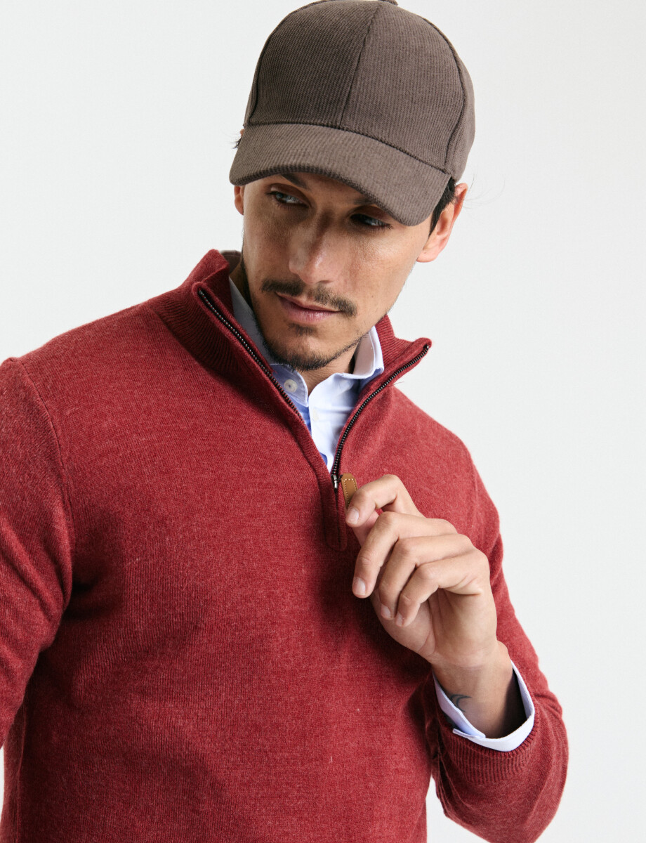 470415 REMERA HARRINGTON LABEL Naraja Melange