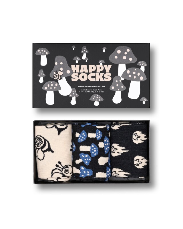 Happy Socks Medias Pack De 3 Pares Regalo - Monochrome Magic Happy Socks Medias Pack De 3 Pares Regalo - Monochrome Magic