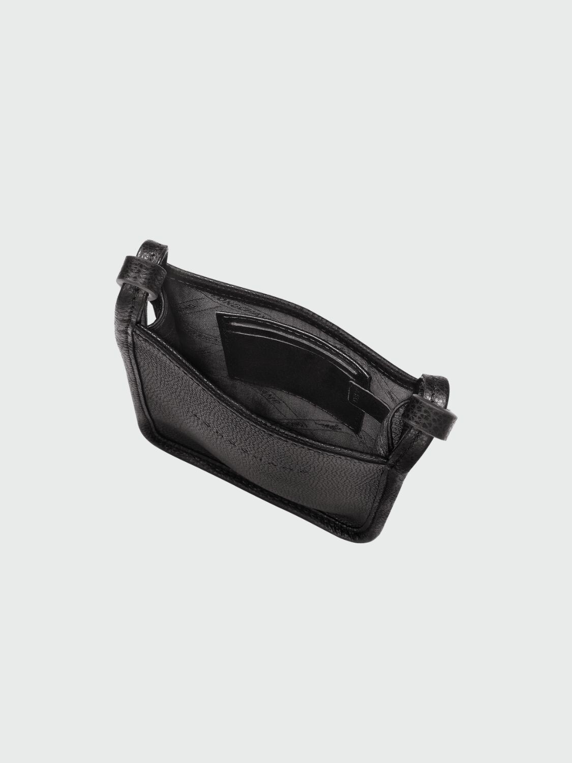 Longchamp -Cartera de cuero, Le foulonné Negro