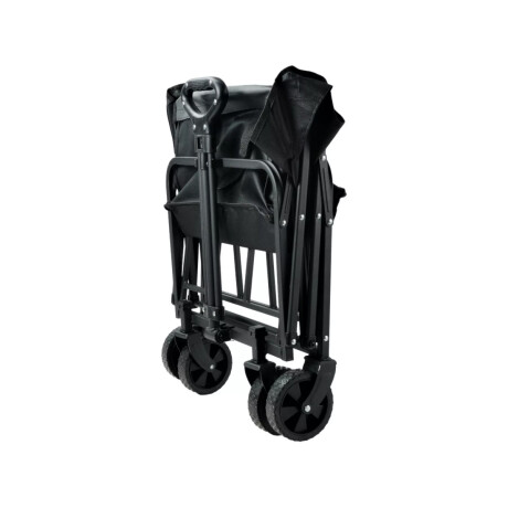 Carrito Plegable Con Ruedas 70 Cm X 45 Cm Negro