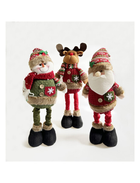MUÑECO NAVIDEÑO 3 DISEÑOS SURTIDOS ROJO 49CM. MUÑECO NAVIDEÑO 3 DISEÑOS SURTIDOS ROJO 49CM.