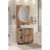 Mueble de baño Livia 78 cm catedral de pie con bacha de loza Mueble De Baño Livia 78 Cm Catedral De Pie Con Bacha De Loza