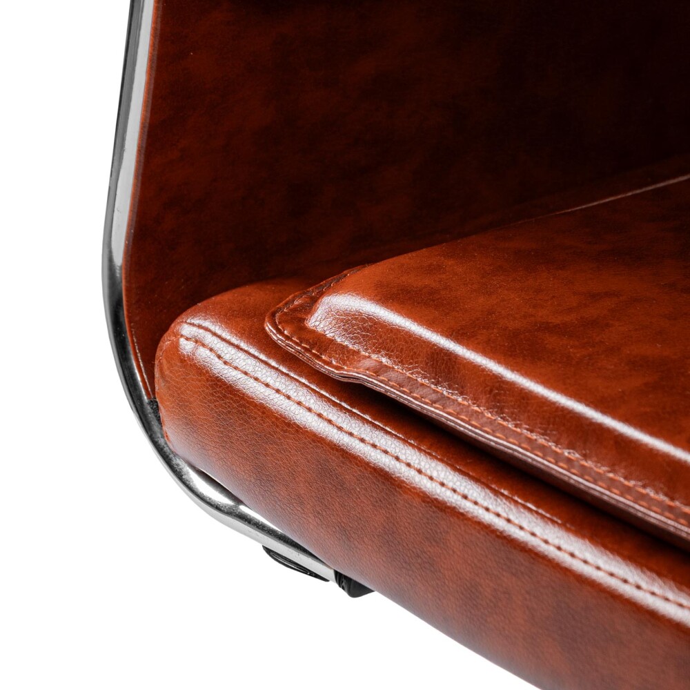 ASIENTO DE OFICINA PU-Y-METAL MARRON HY-1062